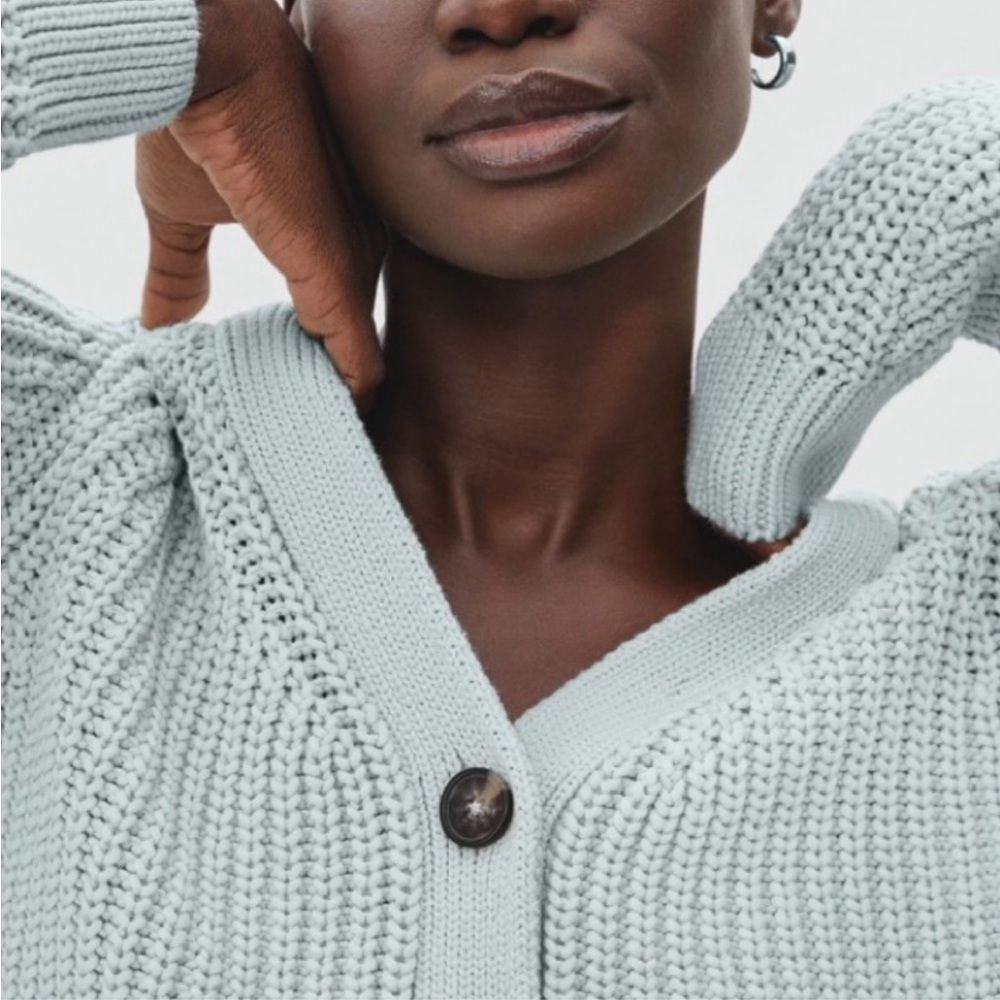 Everlane cotton texture cardigan sweater - Picture 2 of 8